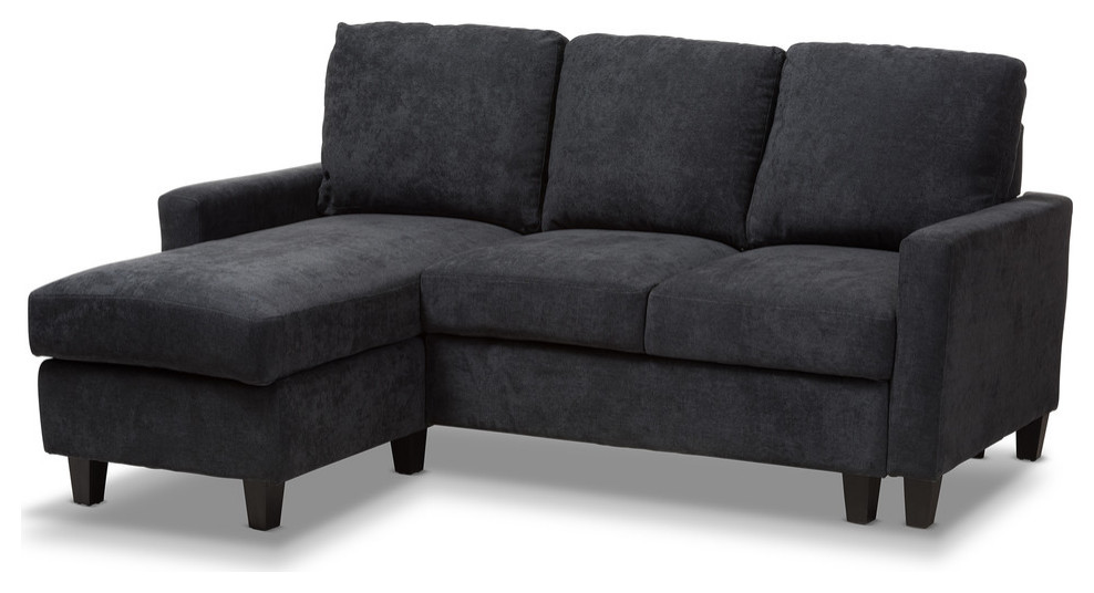 Grayson Reversible Sectional Sofa   Transitional   Sectional Sofas   by Baxton Studio  Houzz