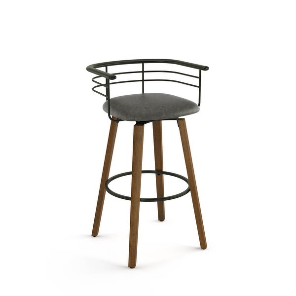 Amisco Colt Swivel Counter and Bar Stool