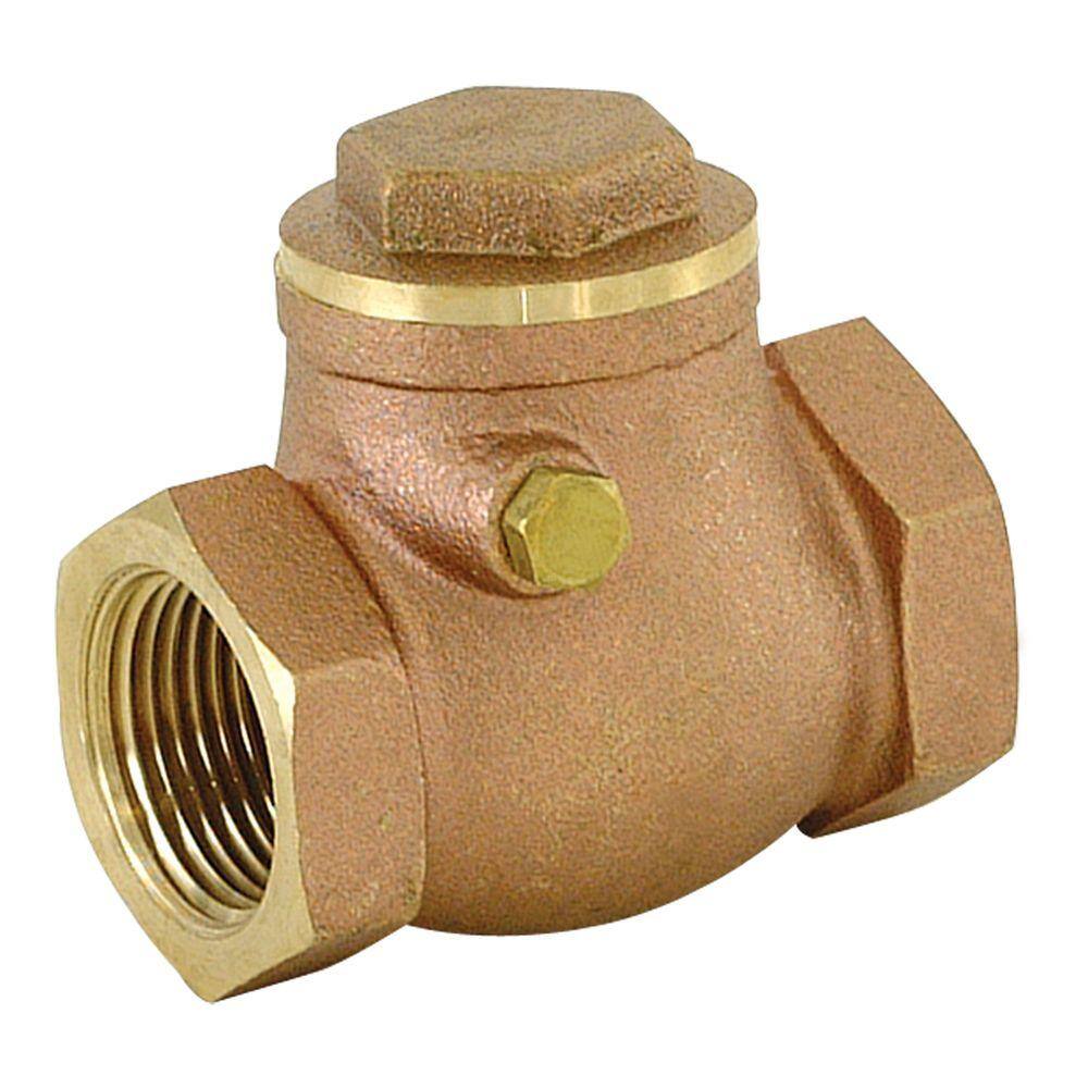 EZ-FLO 34 in. IPS Brass Swing Check Valve 20423LF