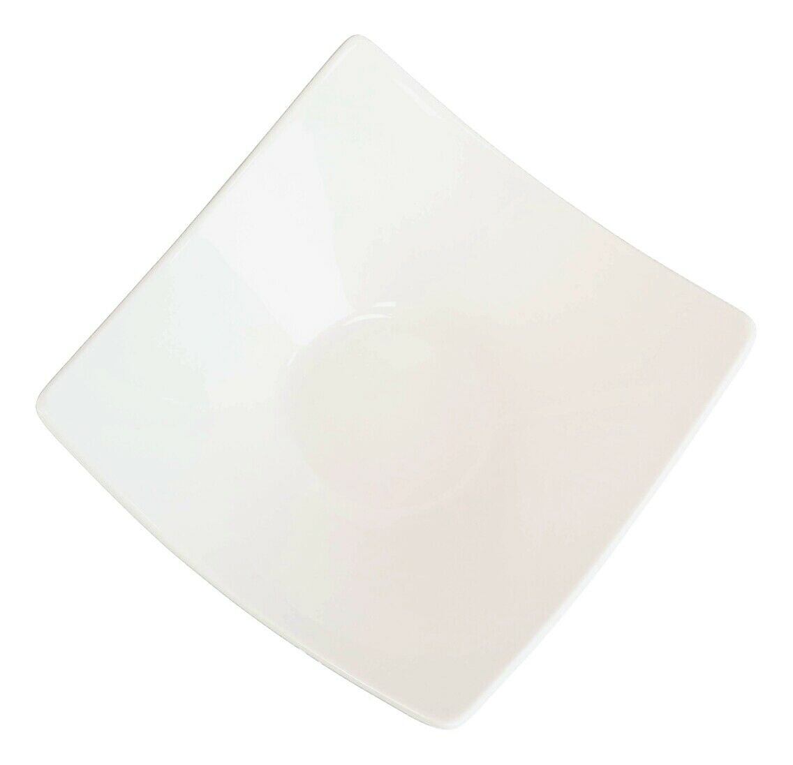 1 Pack Of 6 Contemporary White Quad Cornered 12oz Rice Soup Sauce Porcelain Bowls EBR02