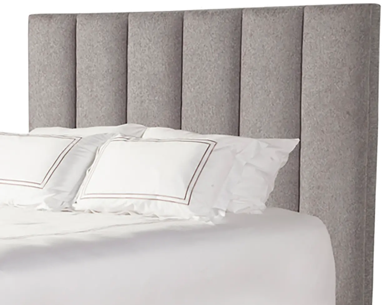 Avery Gray Queen Upholstered Bed