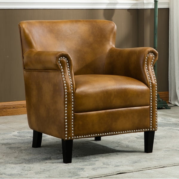 Hendrick Faux Leather Club Chair by Greyson Living