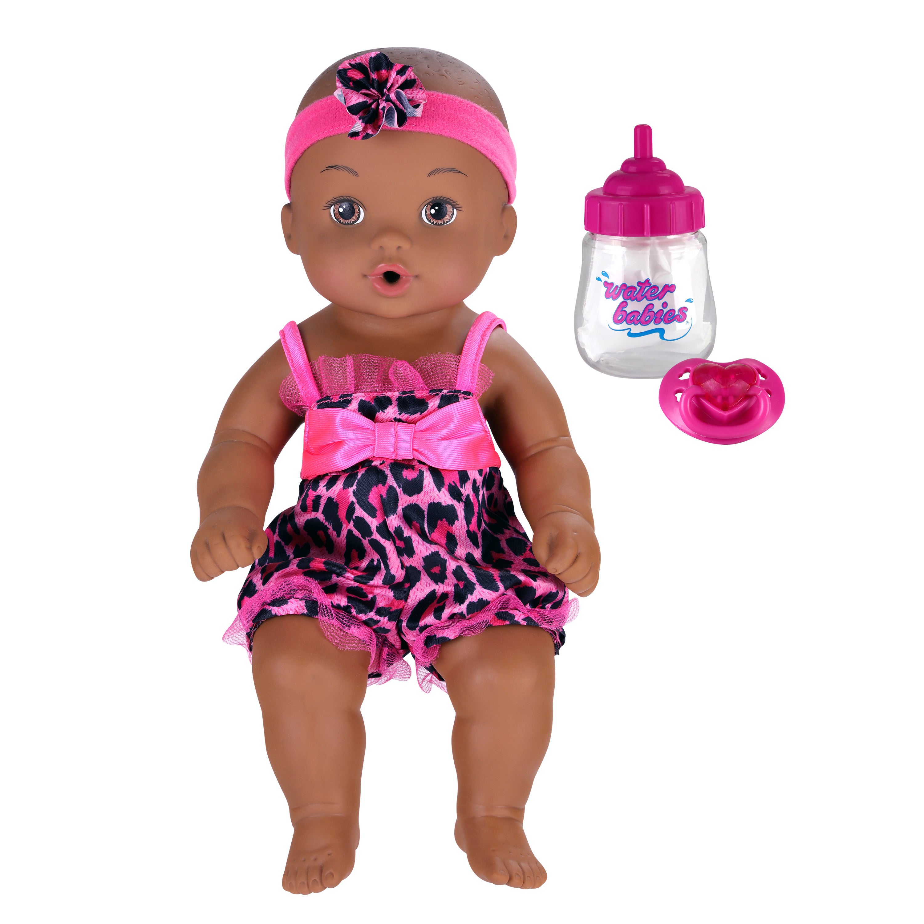 Waterbabies Doll Giggly Wiggly, Pink Safari,  Kids Toys for Ages 3 Up, Gifts and Presents