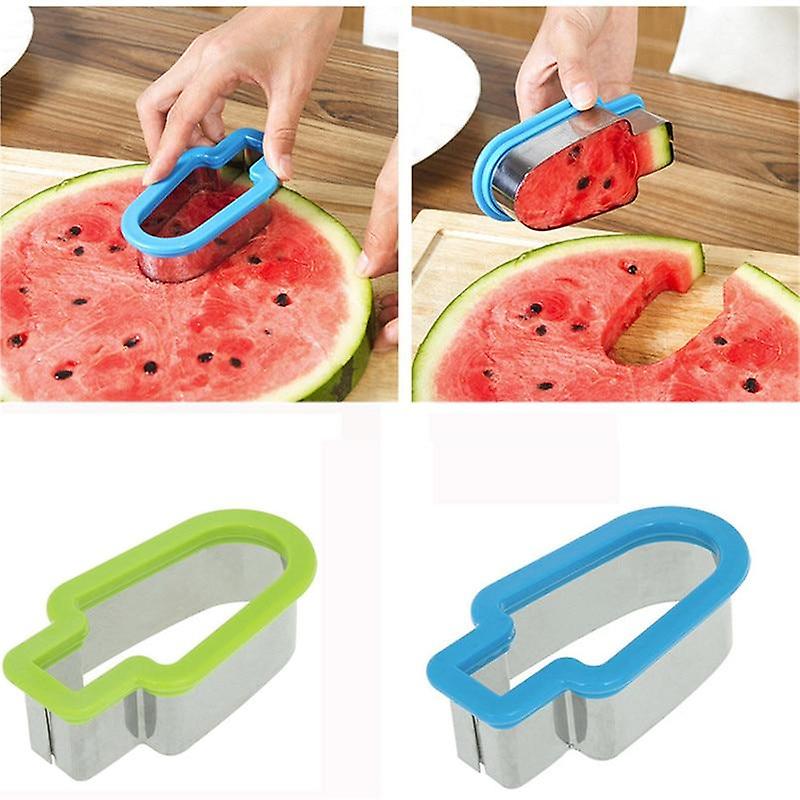 Creative Watermelon Slicer Ice Cream Popsicle Shape Melon Cutter