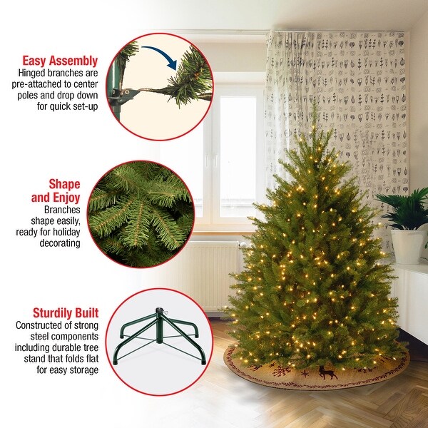 National Tree Company 4 ft. Dunhill Fir Tree with Clear Lights