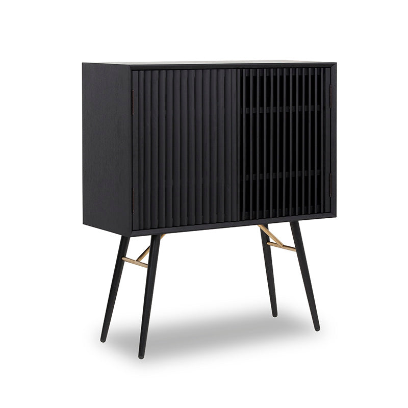 ASLOG Tall Sideboard 90cm - Black