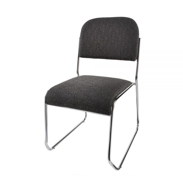 Sled-Base Padded Fabric Seat， Fabric Back Stacking Chair 22