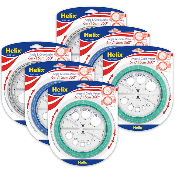 Helix MAP36002 6 360 Angle And Circle Maker (6 EA)