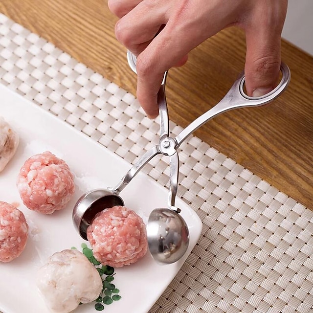 Meatball Maker Clip Spoon Stainless Steel Meatballs Mold Fried Fish DIY Meatballs Making Kitchen Cooking Accessories