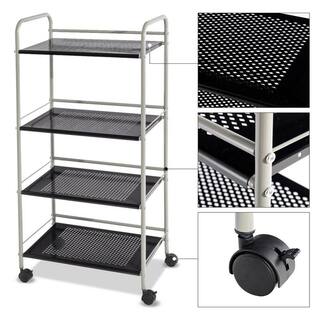 Boyel Living 4-Shelf Rolling Cart Storage Display Rack with Four wheels HYSN-56829