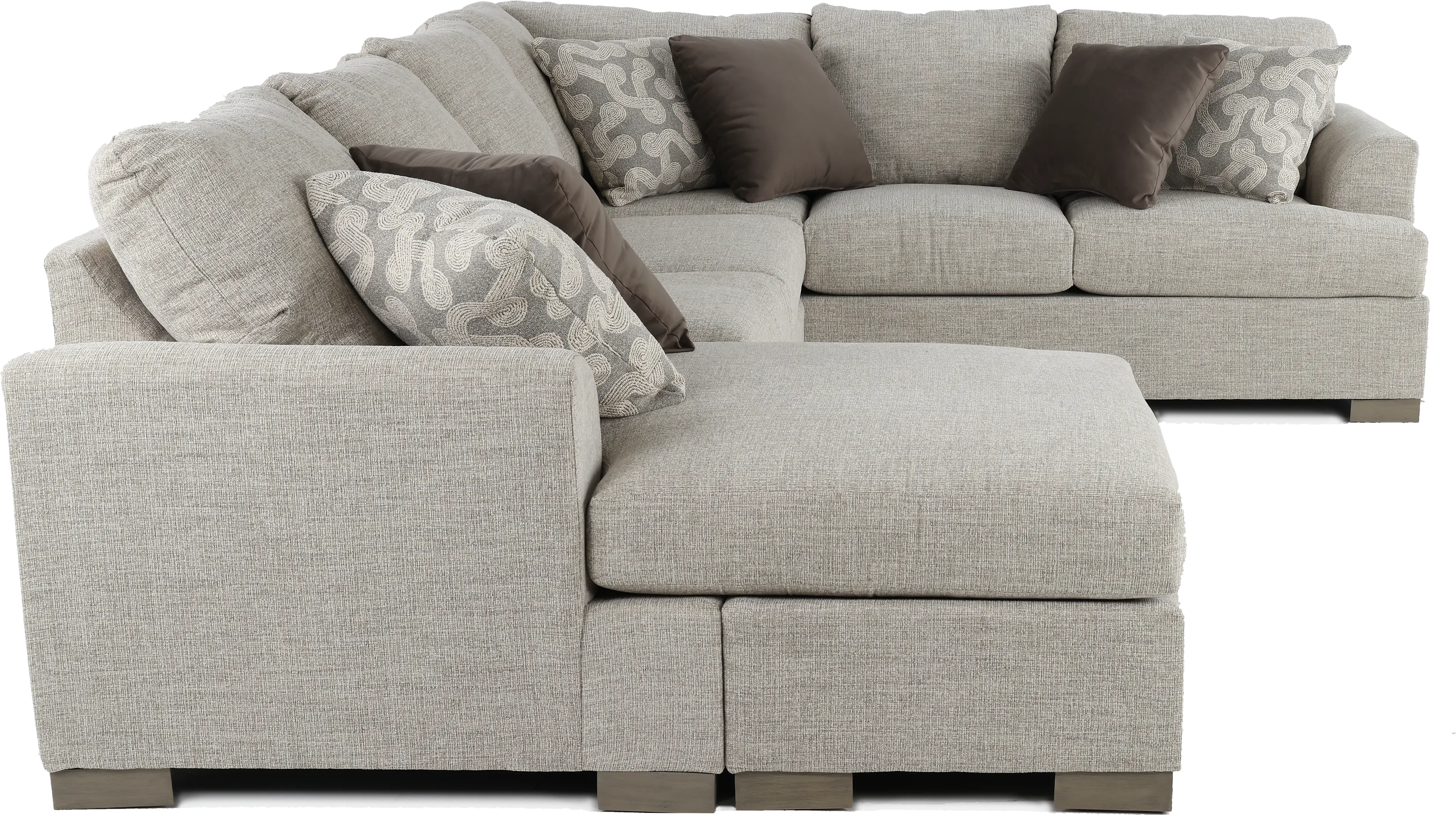 Villanova Oatmeal Taupe 2 Piece Sectional