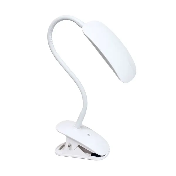 Simple Designs Flexi LED Rounded Clip Light - 7.25 × 6.5 × 16 in