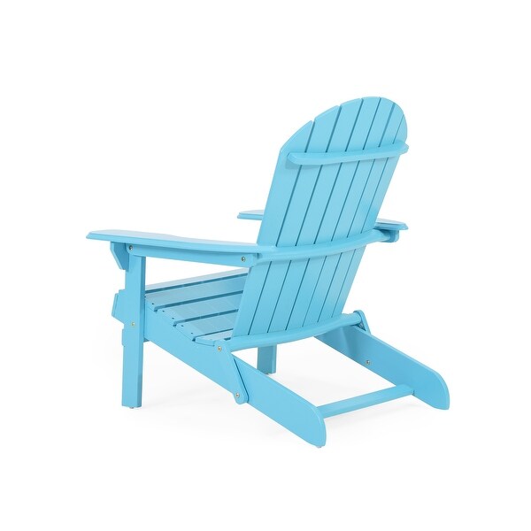 Hanlee Outdoor Rustic Acacia Wood Folding Adirondack Chair (Set of 2) by Christopher Knight Home