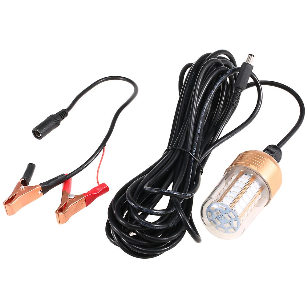 12v-60v 30w 60 Leds Underwater Night Fishing Light Submersible Led Lamp Bait Squid Fish Attracting Light Fish Finder Light With Cord No.259717