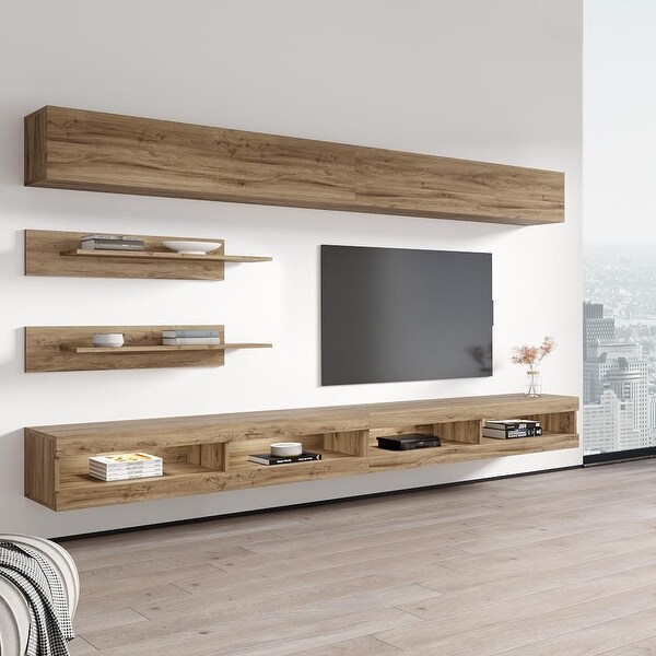 Fly I1 34TV Wall Mounted Floating Modern Entertainment Center