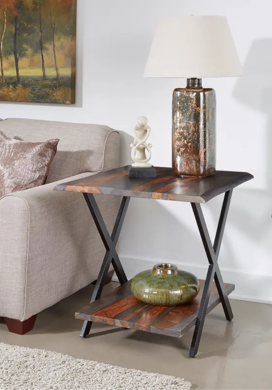 Sierra II Dark Brown End Table