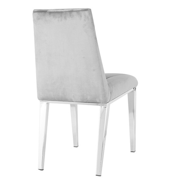 2pcs Modern Luxury Velvet Upholstered Dining Chairs