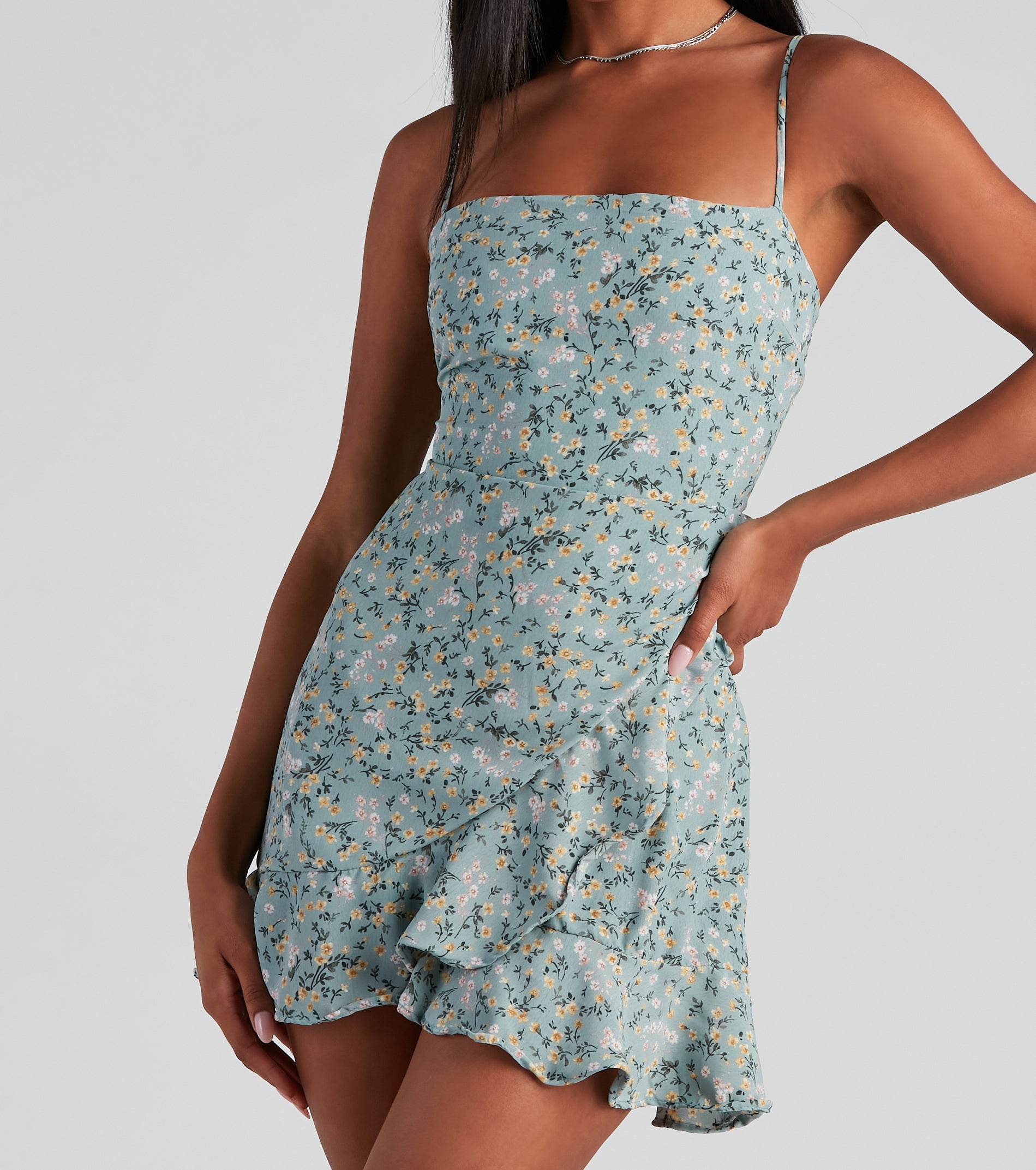 All My Love Ditsy Floral Mini Dress