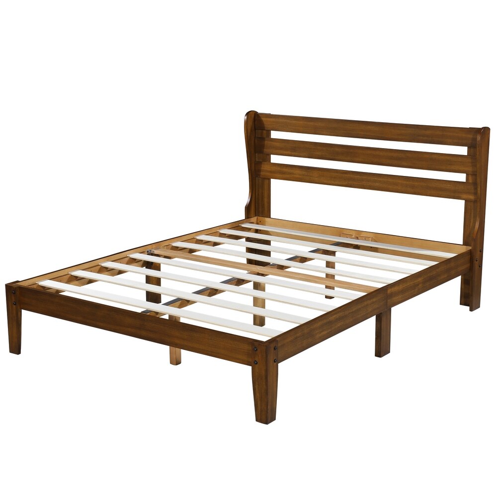 Sleeplanner Full Wood Platform Bed