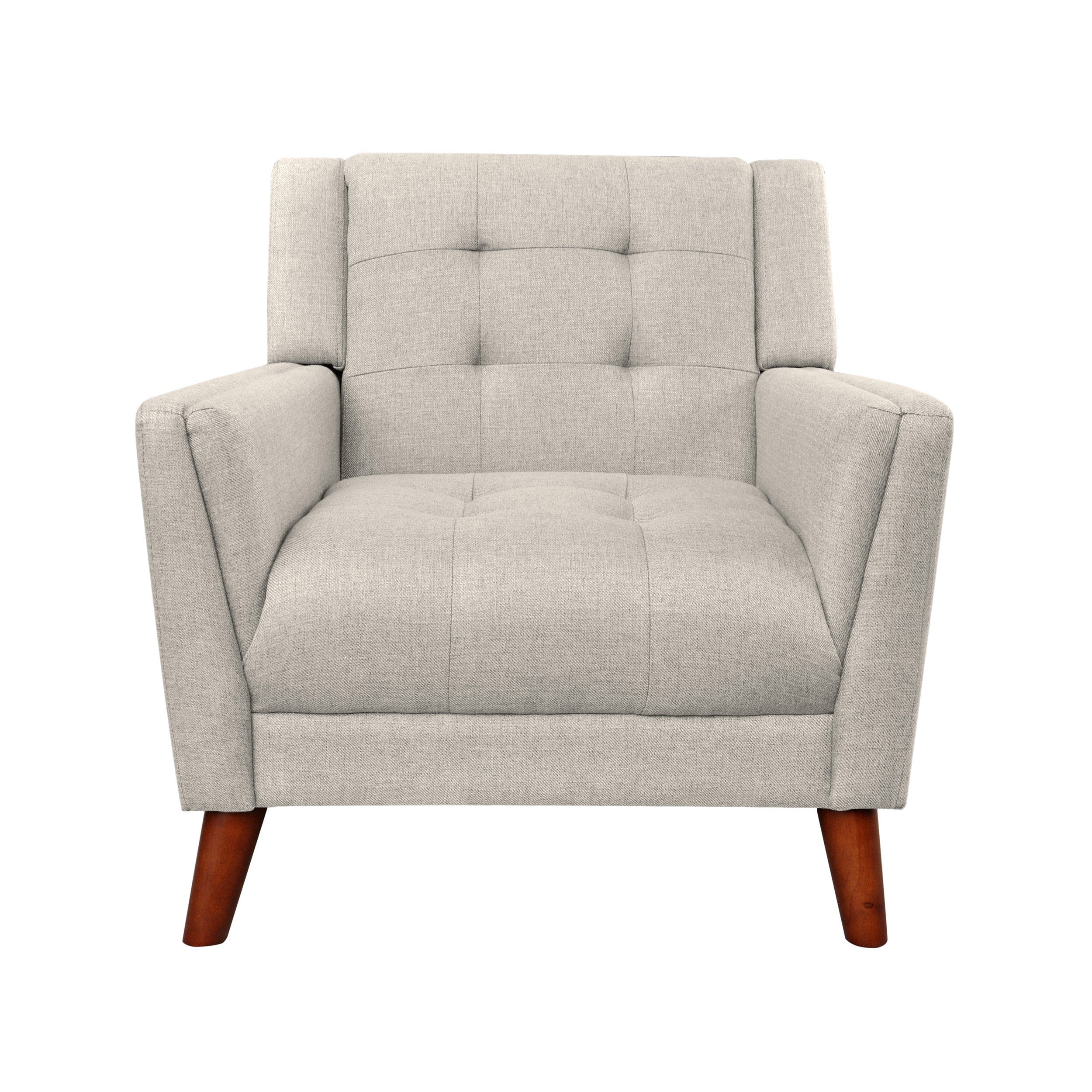 Anvith Mid Century Modern Fabric Arm Chair