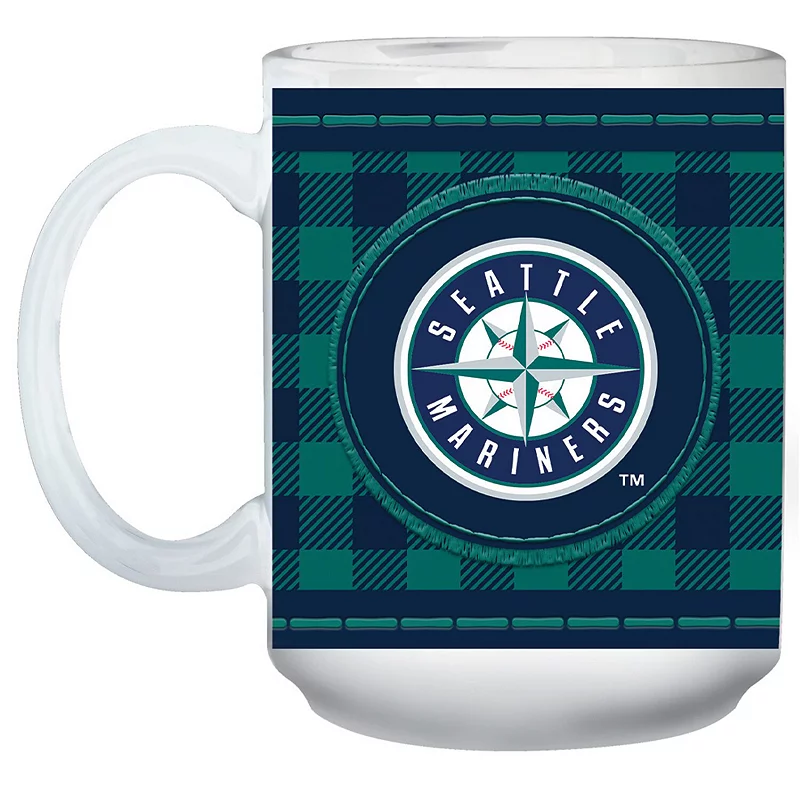 Seattle Mariners 15oz. Buffalo Plaid Father's Day Mug