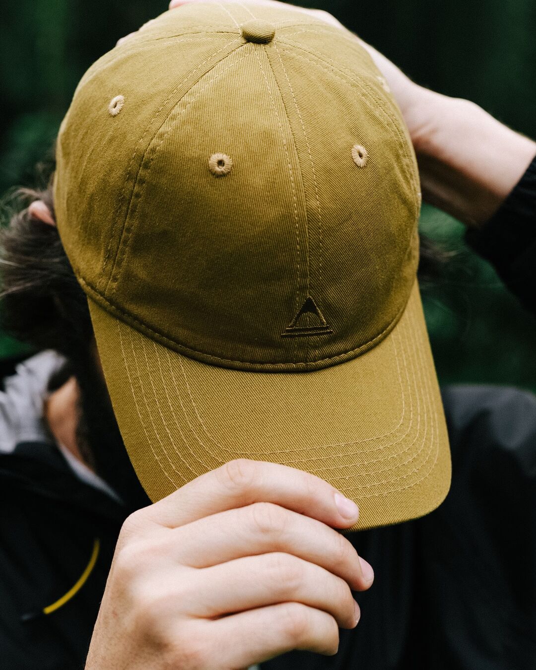 Fade Recycled Cotton Low Profile 6 Panel Cap - Mustard Gold