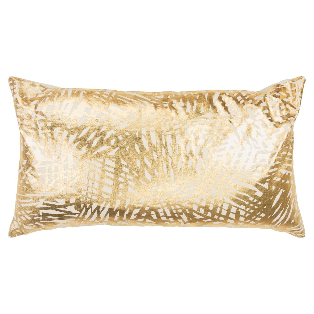 Gold Abstract Decorative Pillow