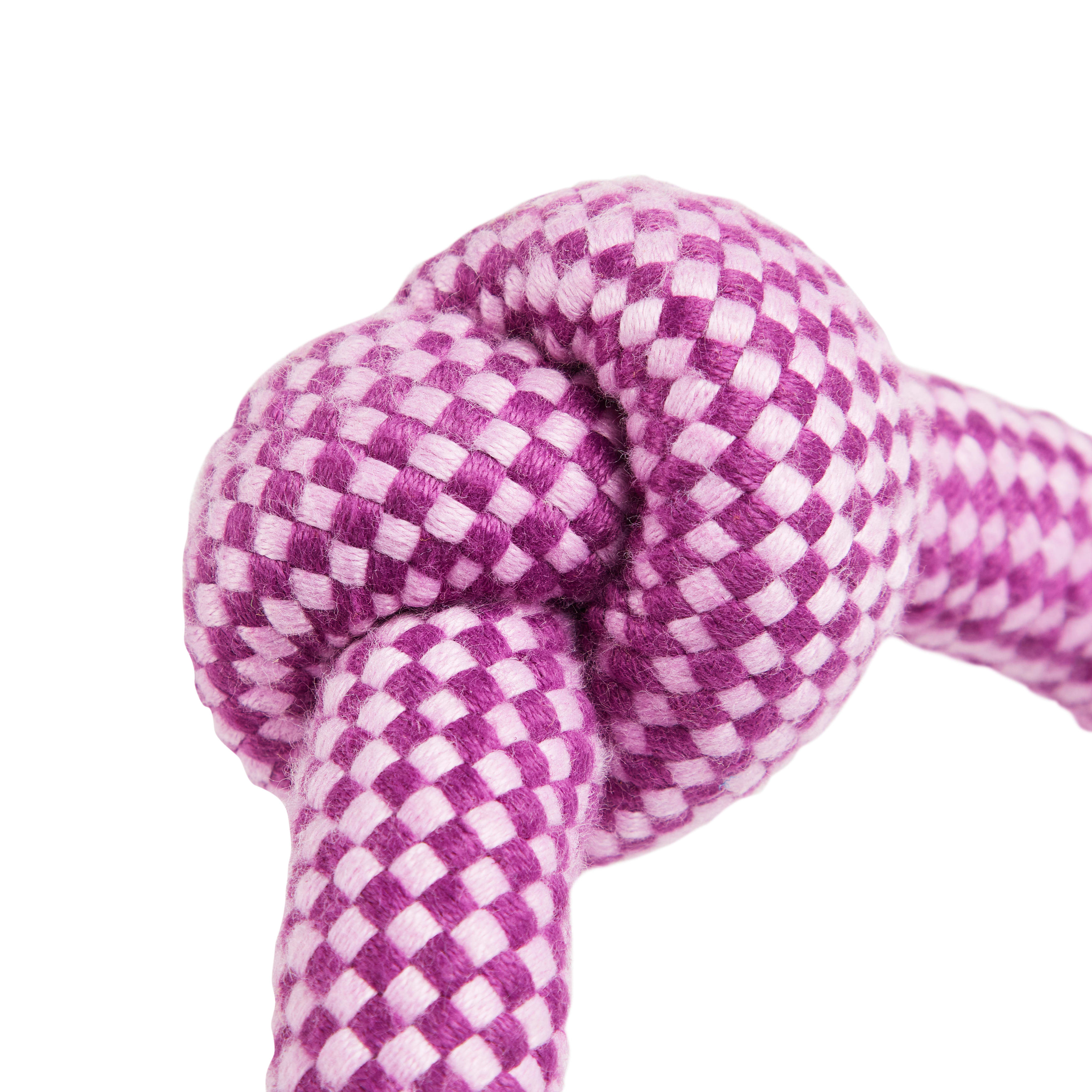 Leaps  Bounds Purple Knotted Rope Tug Dog Toy， Large