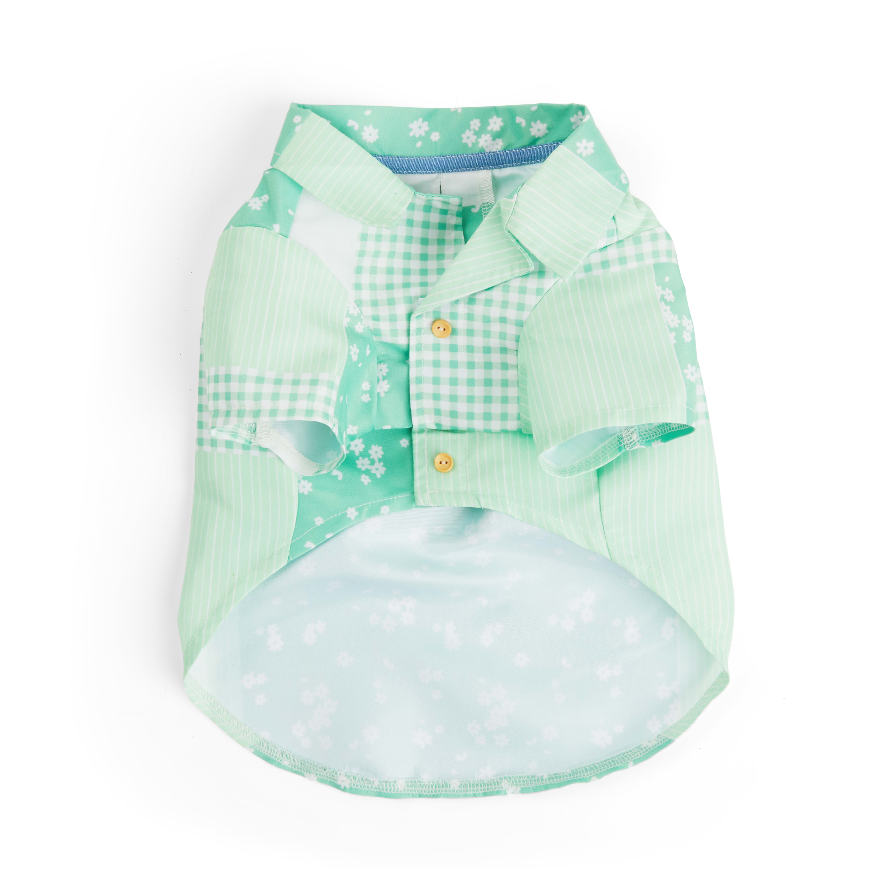 YOULY Green Collar Dog Shirt， XX-Small