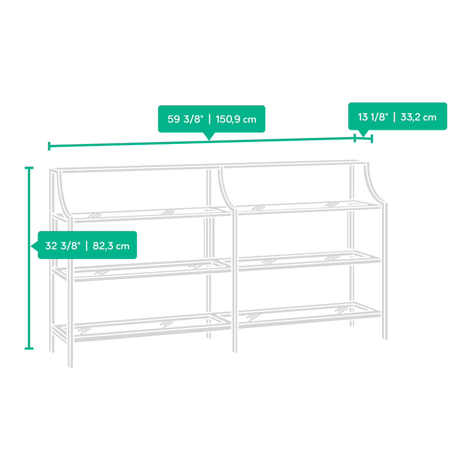 Better Homes & Gardens Nola Console Table, Gold Finish