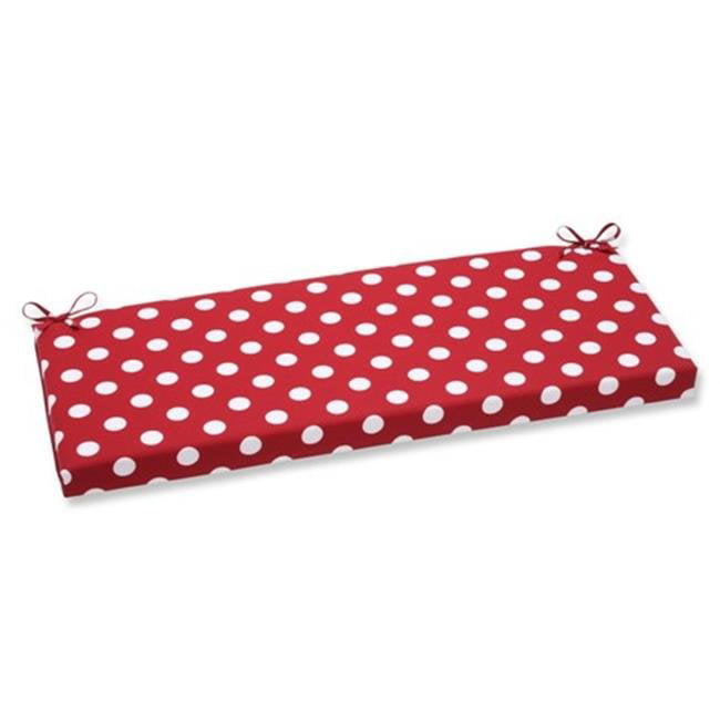 Pillow Perfect 570143 Polka Dot Red Bench Cushion