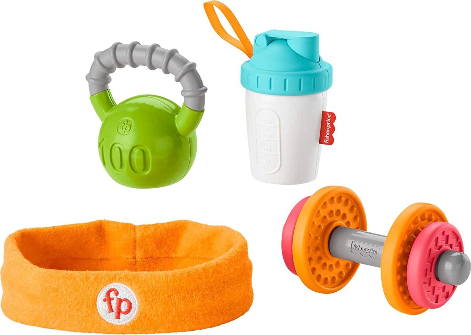 Fisher-Price Baby Biceps Gift Set， 4 Themed Baby Toys