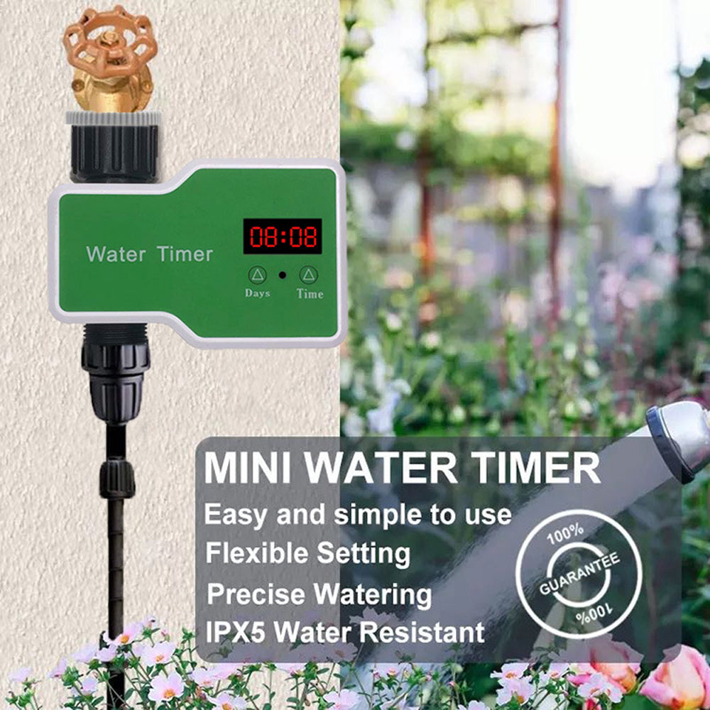 Docooler LCD Screen Garden Irrigation Control Device Auto Water Saving Irrigation Controller Digital Plant Watering Timer