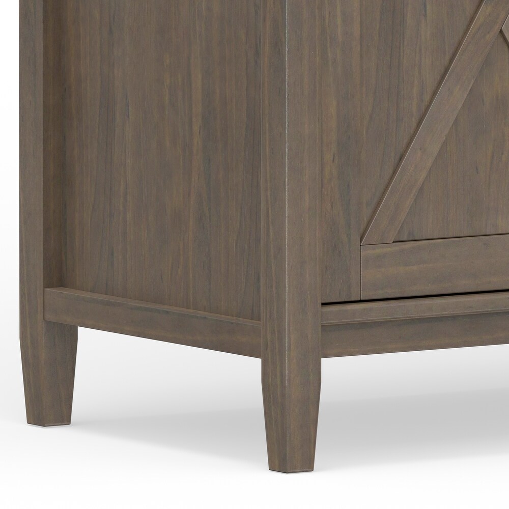 WYNDENHALL Cantina SOLID WOOD 54 inch Wide Rectangle Transitional Sideboard in Smoky Brown   18\