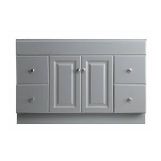 Design House Wyndham 48 in. W x 21 in. D Ready to Assemble Bath Vanity Cabinet Only in Gray 597286