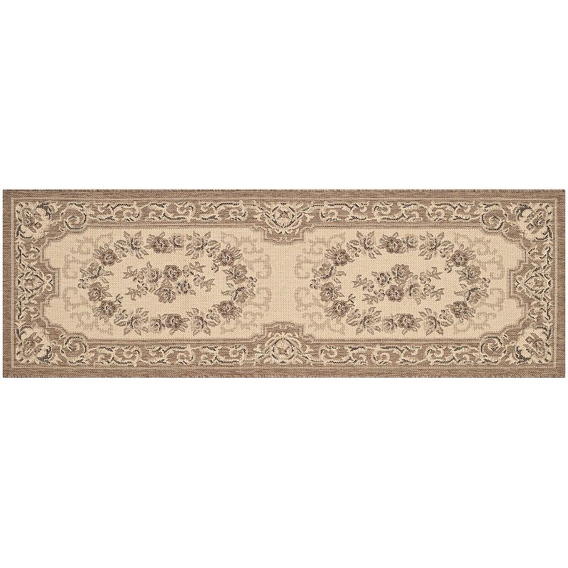 Safavieh Courtyard Aubusson Framed Floral Indoor Outdoor Rug