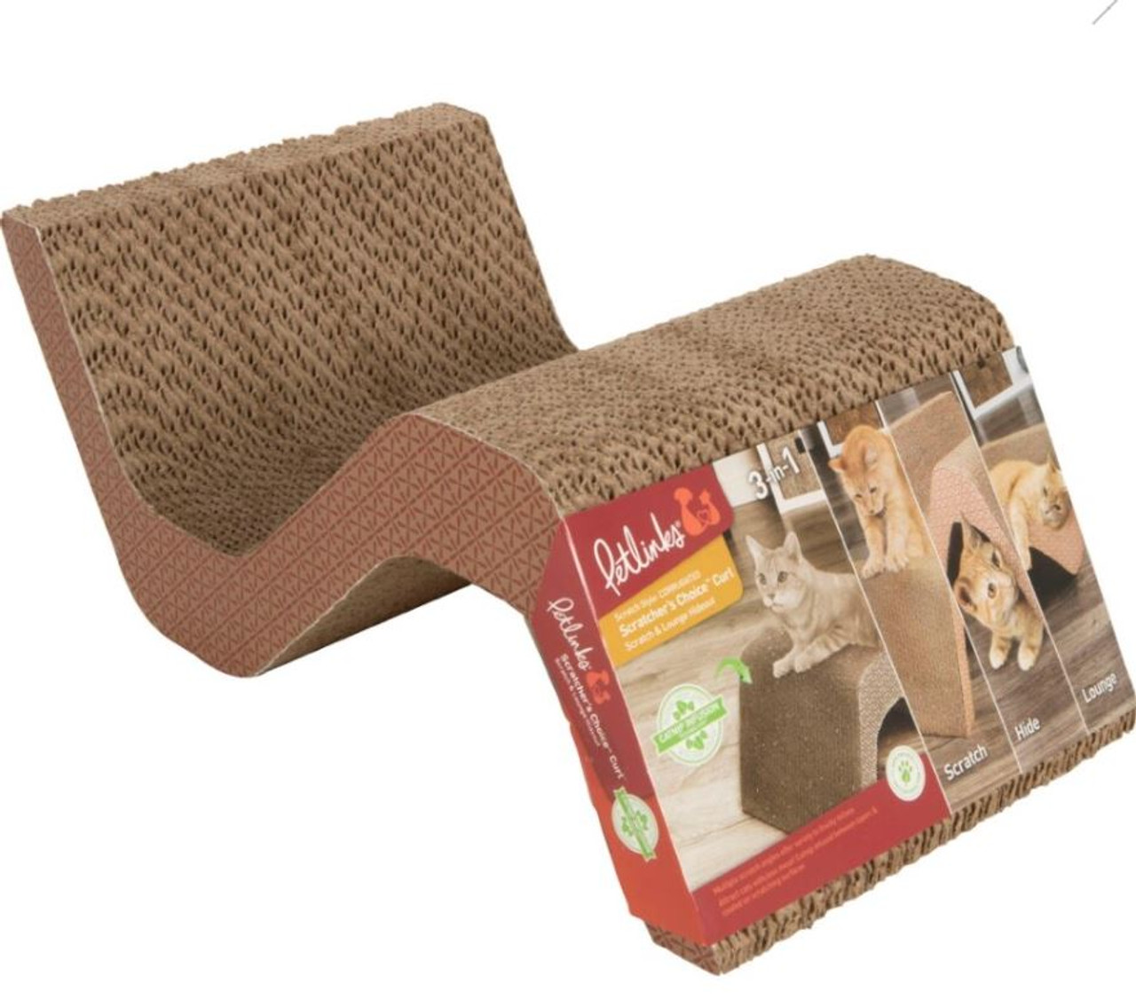 Petlinks Scratcher's Choice Corrugated Curl Cat Scratcher