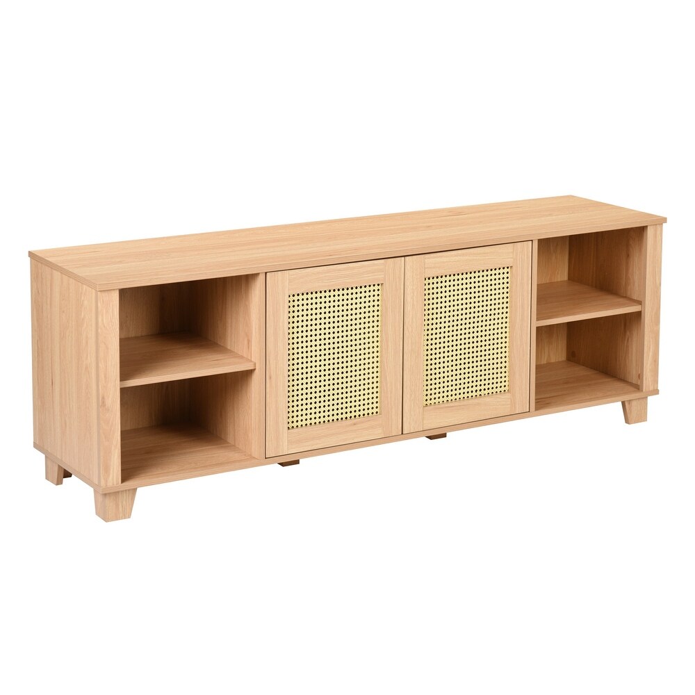 Rattan TV Stand for TV up to 70\