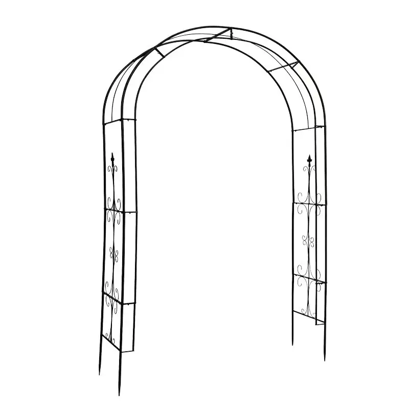 Factory Supply Metal Rose Arch for Garden Patio Gardening Decoration Metal Arch  iron arch arbor