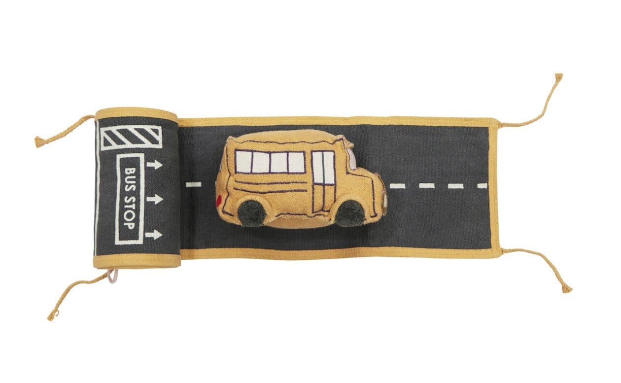 Lorena Canals Soft Toy - Ride & Roll School Bus