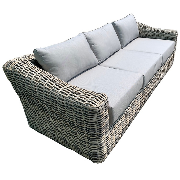 Hawaii 4Piece Outdoor Conversation Sofa Set Patio Furniture Rattan Wicker