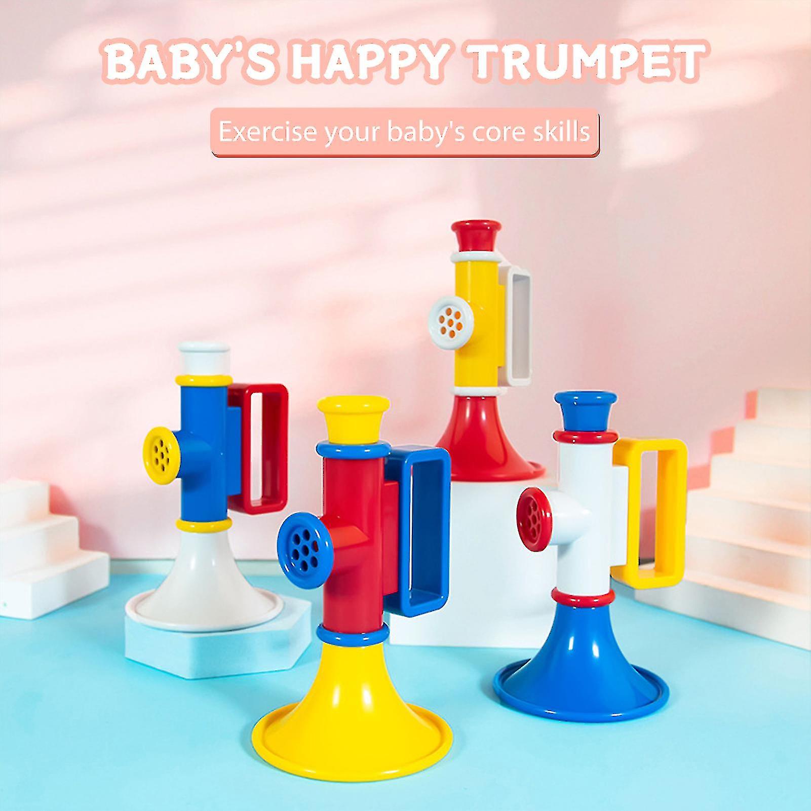 Children Puzzle Trumpet Portable Musical Instruments Toy Exercise Lung Vitality