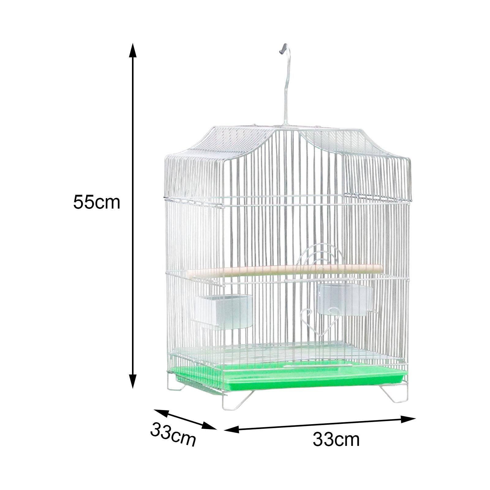 Large Bird Cage Pet House Stand Cage Birdcage Nest with Food Cup Hanging Hook Pet Supplies for Parrot Finches Conures Parakeet Accessories