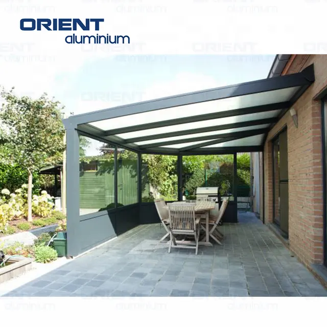 Free Shipping Pergola Aluminium Outdoor Motorized Waterproof Pergolas Para Exterior 6x3 m