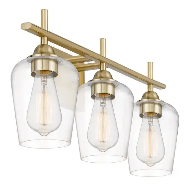 Bacchus 3-Light Plated Satin Brass Vanity Light 6.75