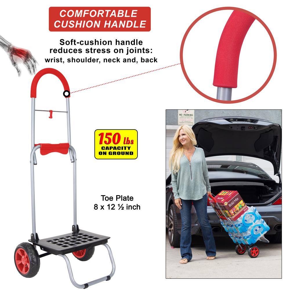 Trolley Dolly MM Personal Steel Dolly Handtruck Cart Hardware Garden Utilty in Red 01-530