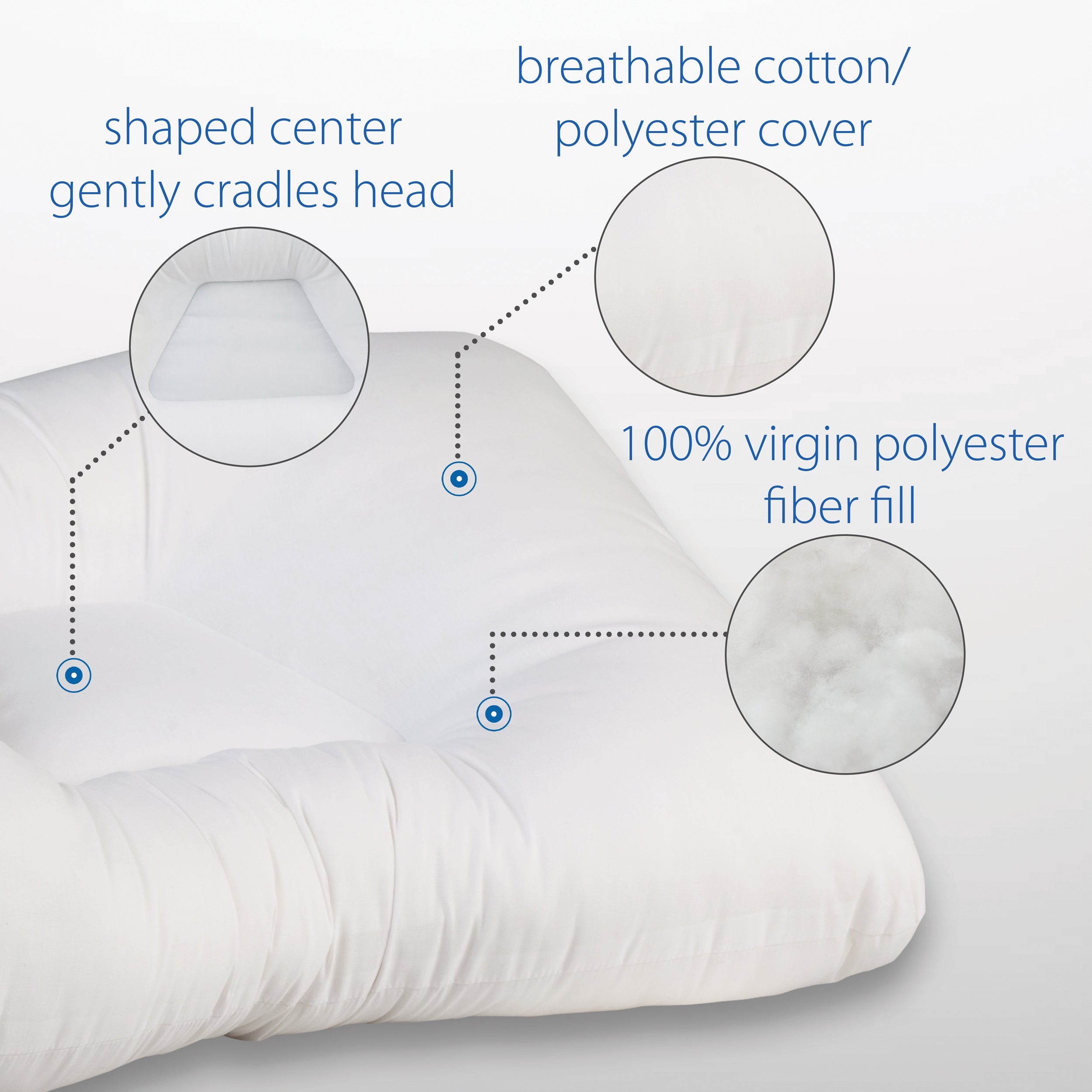 Core Products Air Core Adjustable Cervical Neck, Back Support Inflatable Pillow