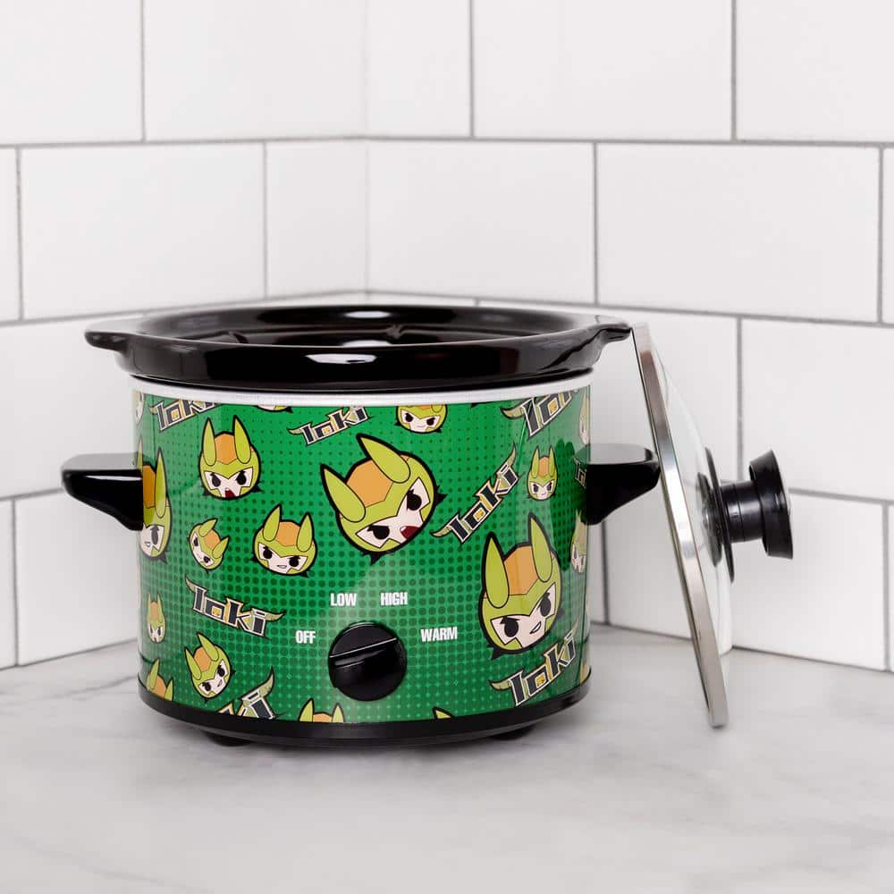 Uncanny Brands 2 Qt. Marvel's Loki Green Slow Cooker SC2-MVC-LK1