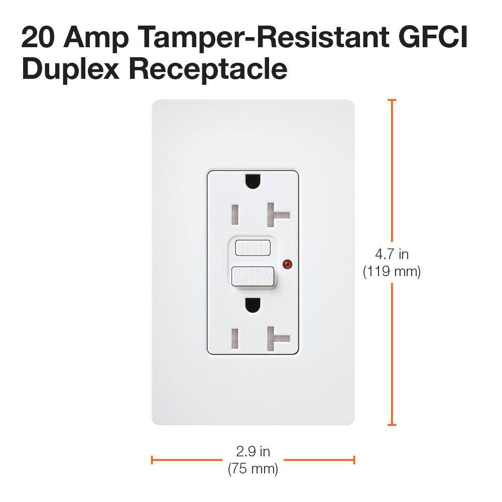 Lutron Claro 20-Amp Tamper Resistant Duplex Receptacle Deep Sea (SCR-20-GFST-DE) SCR-20-GFST-DE