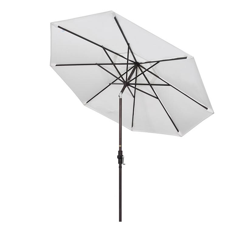 California Umbrella 6 Ft. Octagonal Aluminum Push Button Tilt Patio Umbrella W/ Crank Lift and Aluminum Ribs